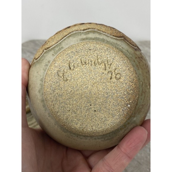 Vintage Pottery Clay Jam Sugar Bowl With Lid Brown Warm Fuzzies - Picture 6 of 8